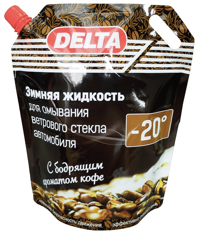 Стеклоомыватель Delta зимняя до -20C кофе, 3л