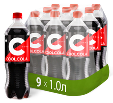Напиток Cool Cola Zero газированный, 1л x 9 шт
