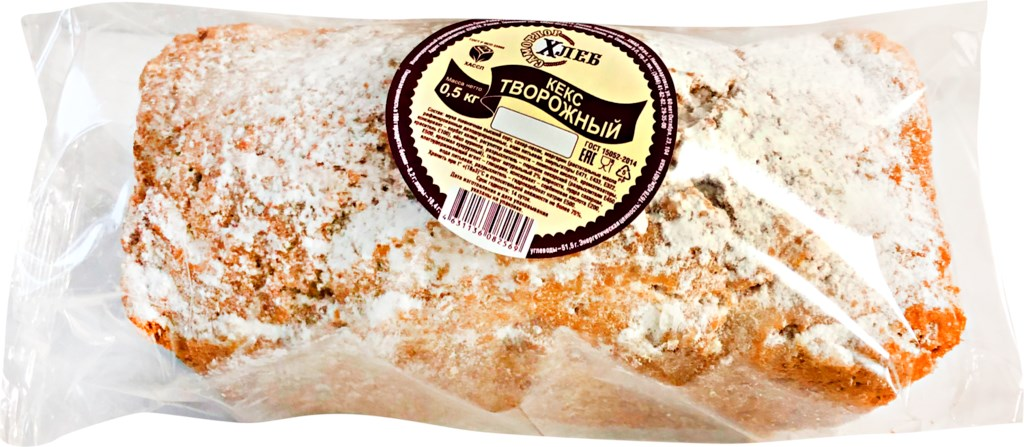 Кекс Самотлор хлеб творожный, 500г