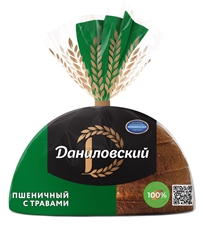Хлеб Коломенское Даниловский пшенично-ржаной нарезанный, 275г