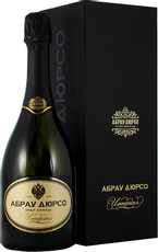 Вино игристое Абрау Дюрсо Империал Brut Vintage белое брют в подарочной упаковке, 0.75л