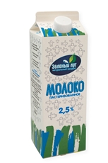 Молоко Зеленый луг пастеризованное 2.5%, 950г