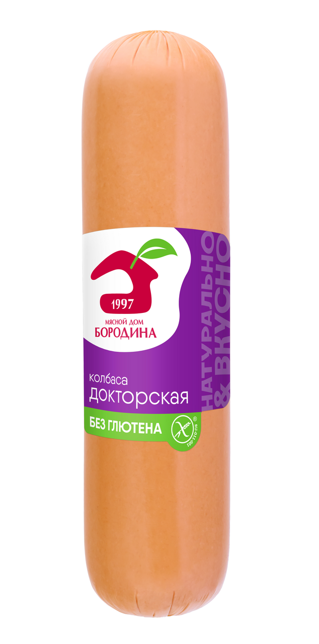 Колбаса Мясной дом Бородина Докторская вареная, ~1кг
