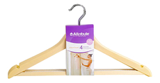 Набор вешалок универсальных Attribute Siluet Cream 23 х 5 х 44см, 4шт
