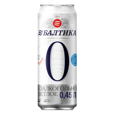 Пиво Балтика №0 безалкогольное, 0.45л