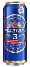 Пиво Балтика №3 Классическое, 0.45л
