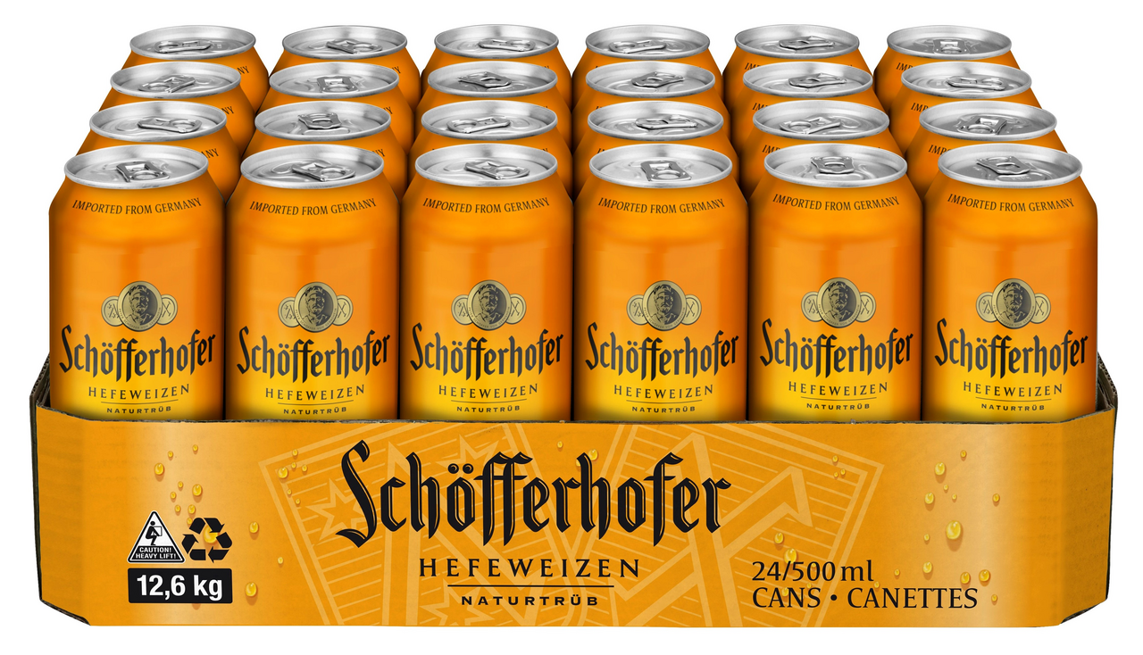 Пиво Schofferhofer Hefeweizen светлое, 0.5л х 24 шт