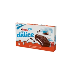 Пирожное Kinder Delice бисквитное покрытое какао глазурью с молочной начинкой 4шт, 156г