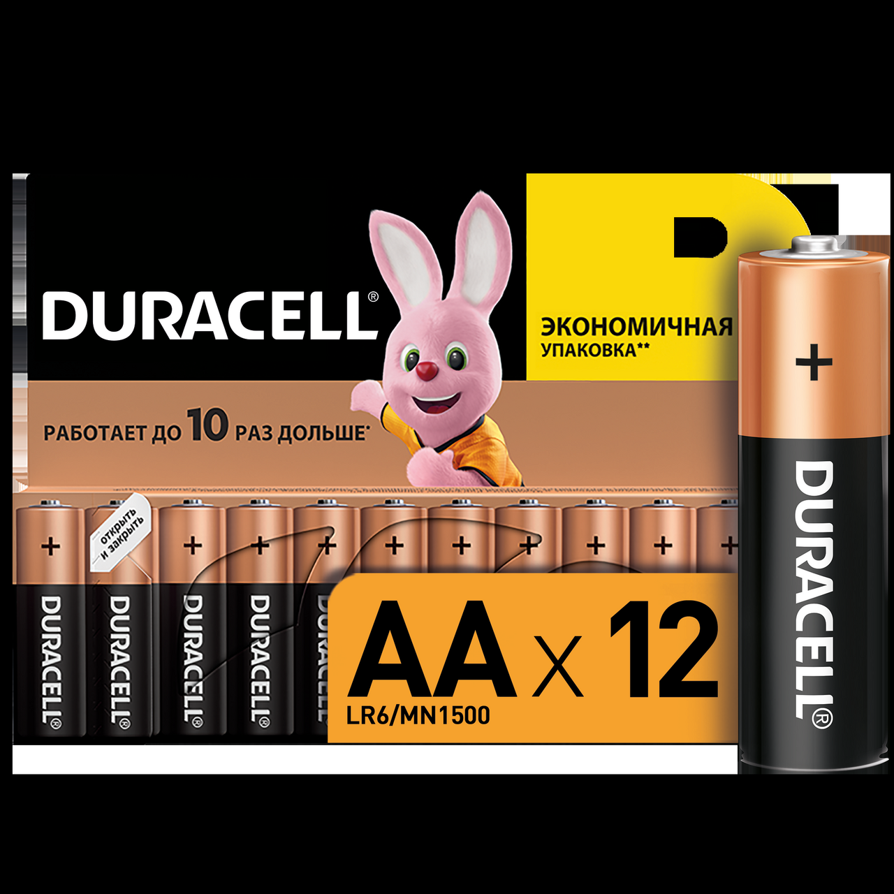 Батарейки Duracell LR6 AA, 12шт купить с доставкой на дом, цены в  интернет-магазине