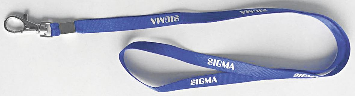 SIGMA Лента-держатель для бейджа с карабином 46см, 5шт