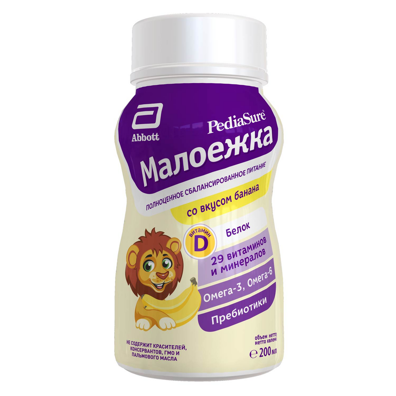 Изображение товара Детский напиток PediaSure Малоежка Банан 200мл для детей с 12 месяцев
