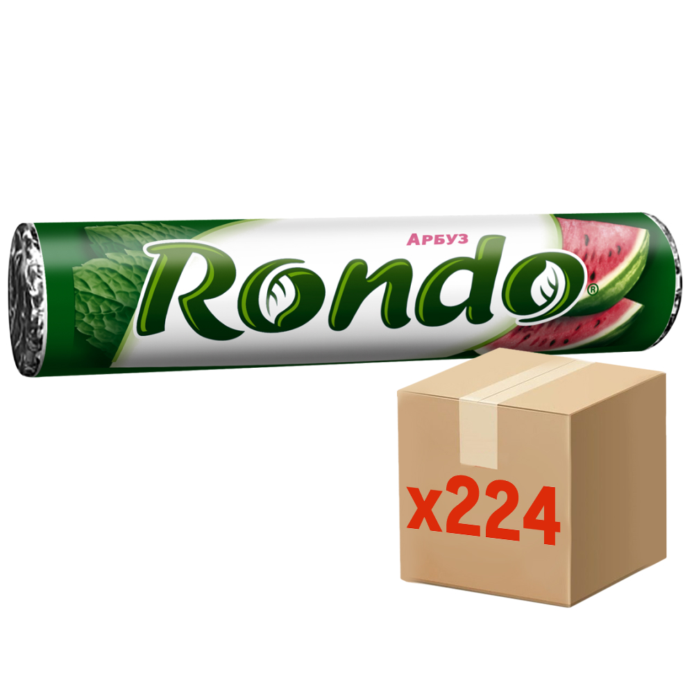 Конфеты Rondo арбуз освежающие драже, 30г x 224 шт