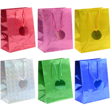 Winter Wings Пакет подарочный голография 20 х 24 х 12см