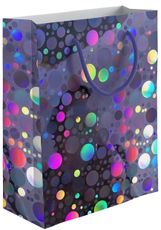 Пакет подарочный голография Winter Wings 11 х 14 х 6см