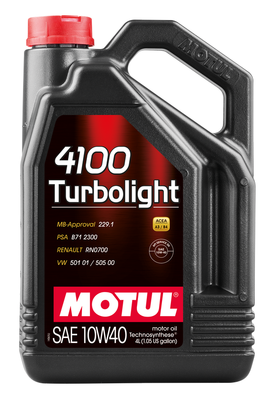 МасломоторноеMotul4100Turbolight10W40,4л