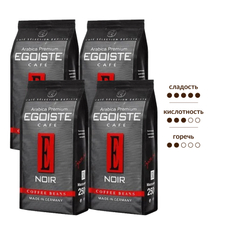 Кофе Egoiste Arabica Premium натуральный жареный в зернах, 1кг x 4 шт