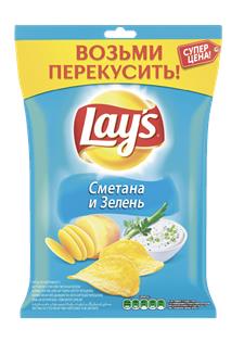 Чипсы LAY`S Сметана и зелень, 40г