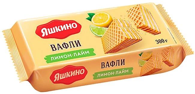 Вафли ЯШКИНО Лимон-лайм, 300 г