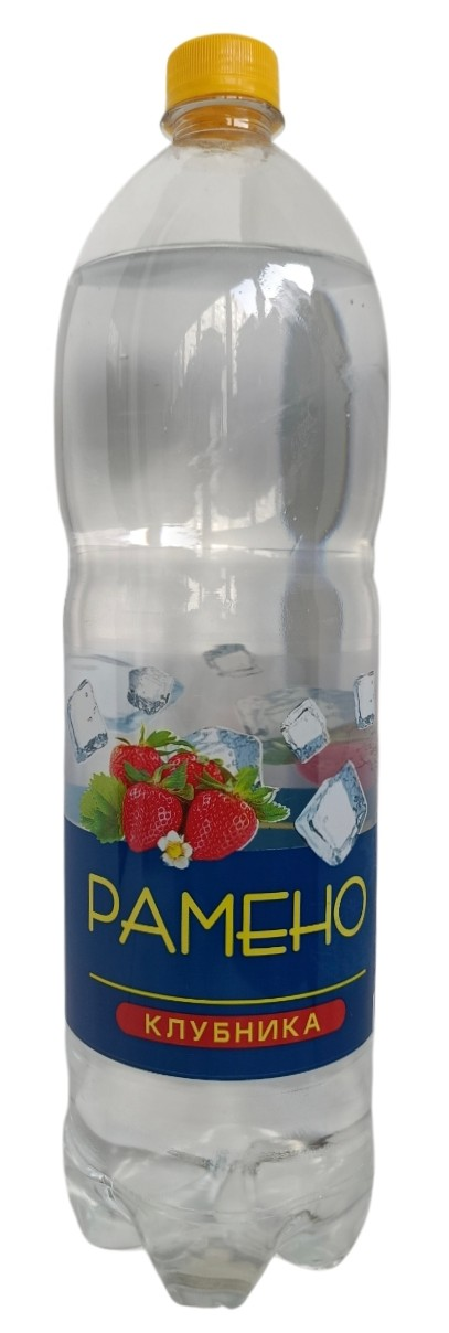 Вода Рамено минеральная клубника газированная, 1.5л