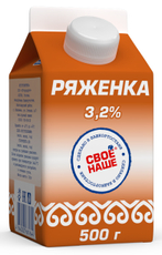 Ряженка Свое-Наше 3.2%, 500г