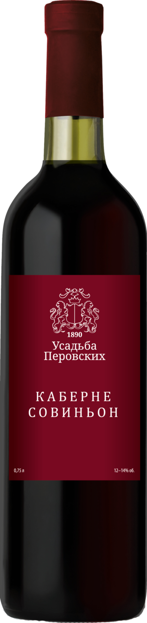 Изображение товара Вино Усадьба Перовских Каберне Совиньон красное сухое, 0.75л
