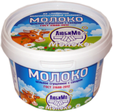Молоко сгущенное Любимое молоко цельное с сахаром 8.5%, 730г