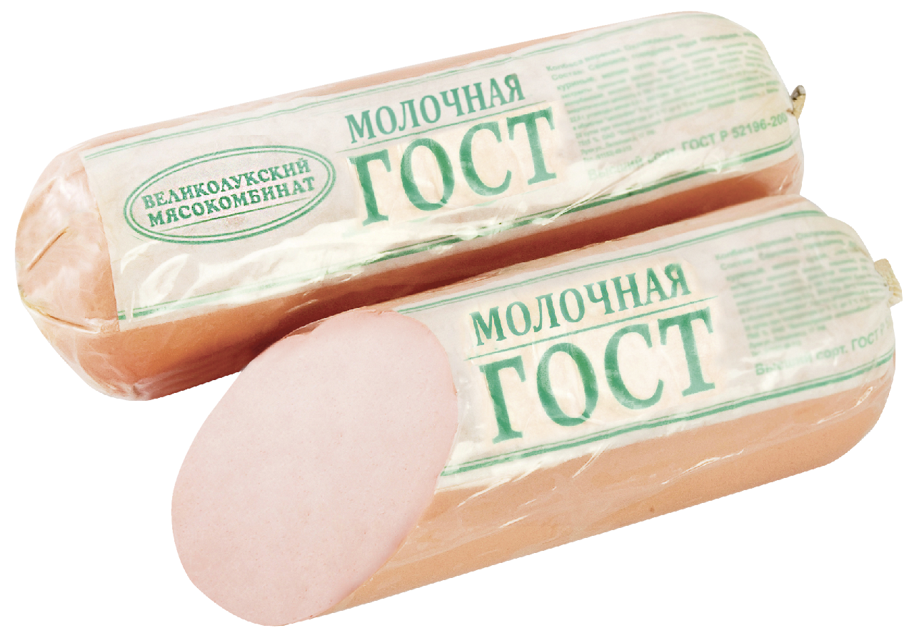 Колбаса Великолукский МК Молочная ГОСТ, 500г купить с доставкой на дом ...