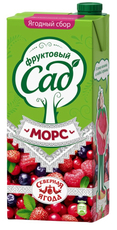Морс Фруктовый Сад Смесь ягод, 950мл x 4 шт