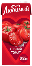 Нектар Любимый Спелый томат с мякотью, 950мл