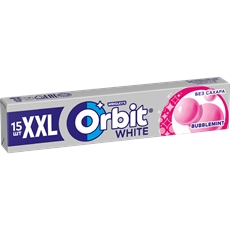 Жевательная резинка Orbit White XXL Bubblemint, 20г