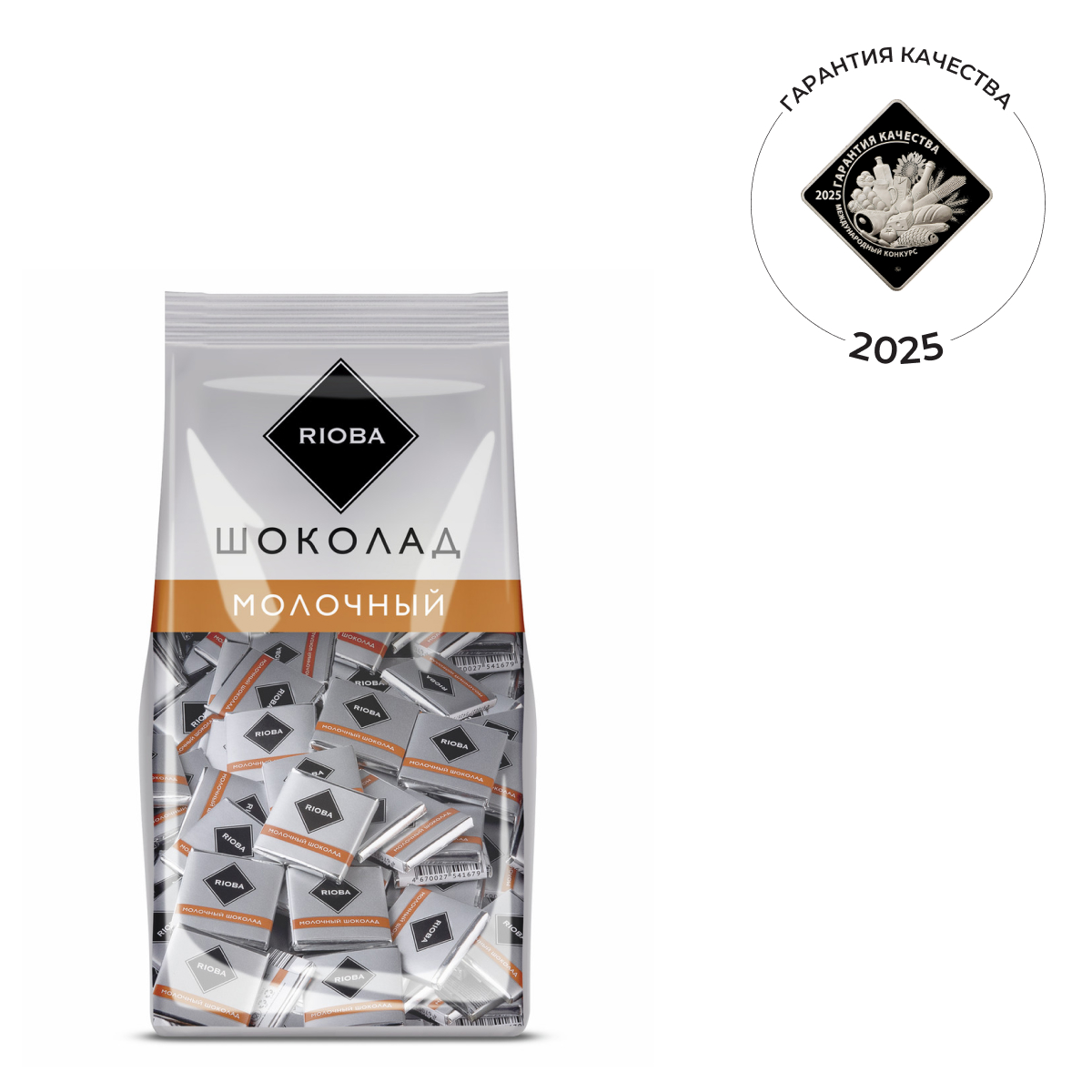 RIOBA Шоколад молочный (5г х 160шт), 800г