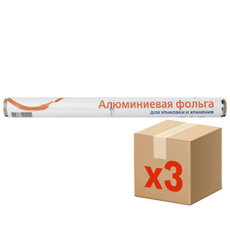 aro Фольга алюминиевая 9мкм 44см х 10м, 3 шт