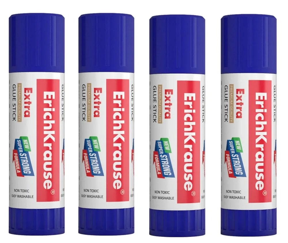 Клей-карандаши Erich Krause 8г, 4шт