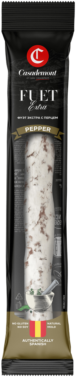 Колбаса Casademont Fuet Extra с перцем сыровяленая, 110г