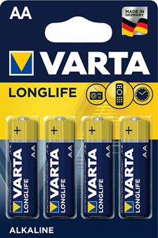 Батарейки Longlife VARTA, AA, 4 шт