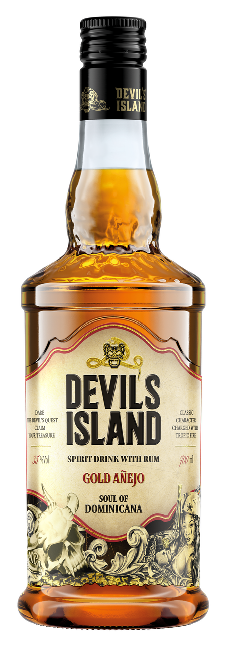 Изображение товара Коктейль Devil's Island Gold Anejo с ромом, 0.7л