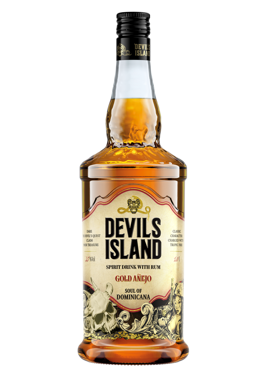 Коктейль Devil's Island Gold Anejo с ромом, 1л