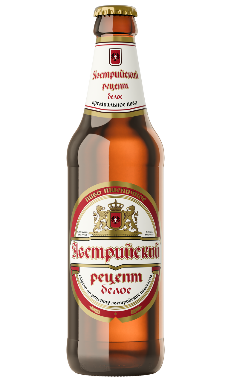 Пиво Австрийский рецепт белое светлое, 0.45л