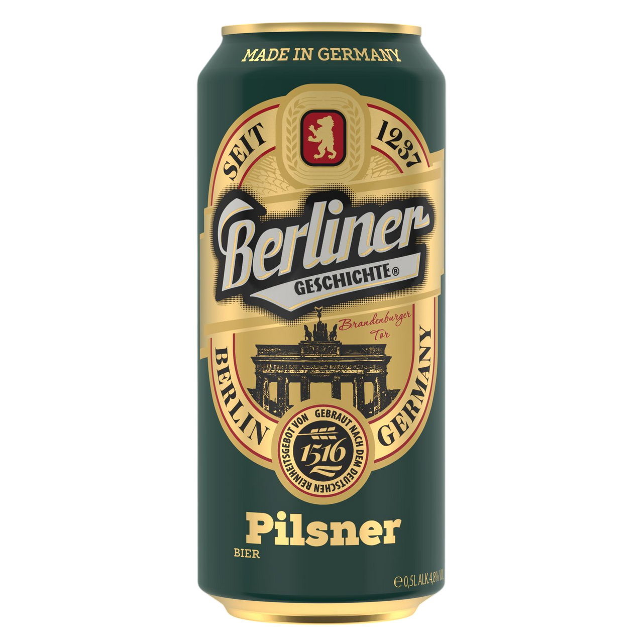 Изображение товара Пиво Berliner Пилснер светлое, 0.5л