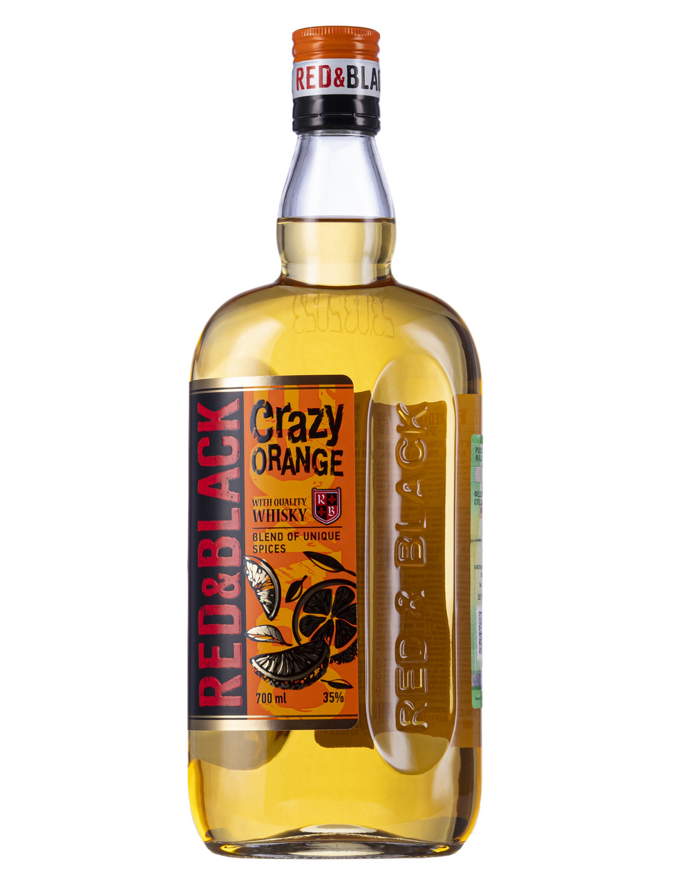Настойка полусладкая Red & Black Wild Spices Crazy Orange, 0.7л