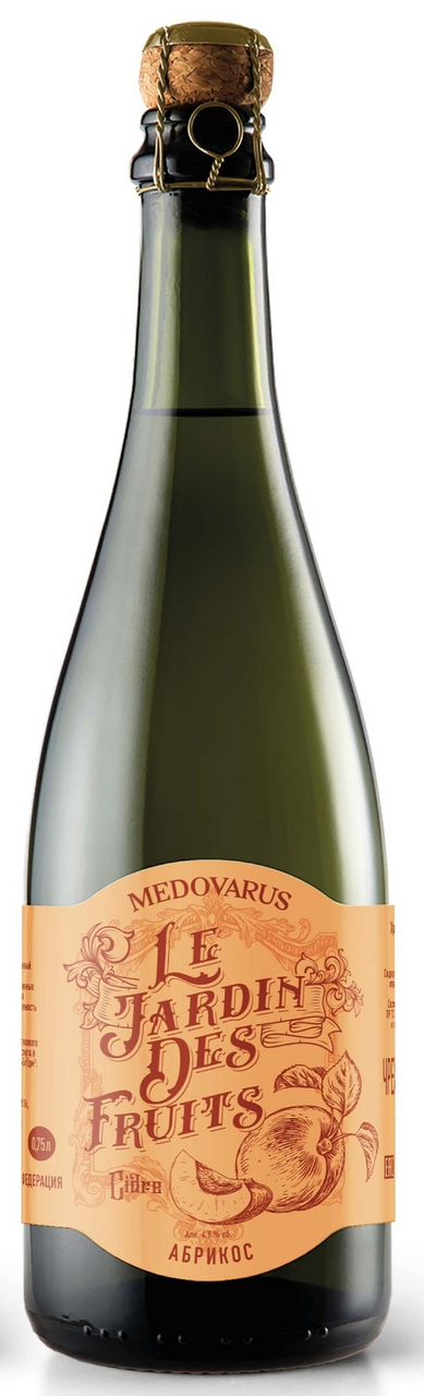 Изображение товара Сидр MEDOVARUS Le Jardin des Fruits Абрикос — освежающий фруктовый напиток