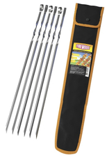 Набор шампуров Firewood стальной в чехле 50см, 6шт