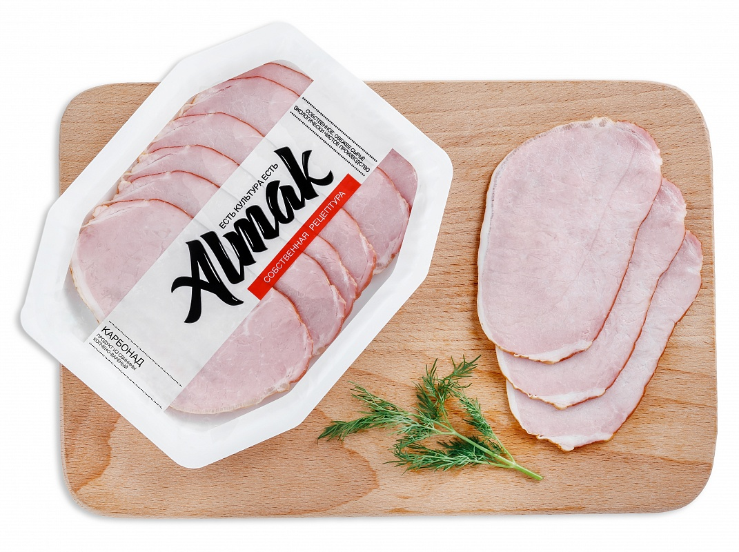 Карбонад Альмак копчено-вареный сервировочный, 110г