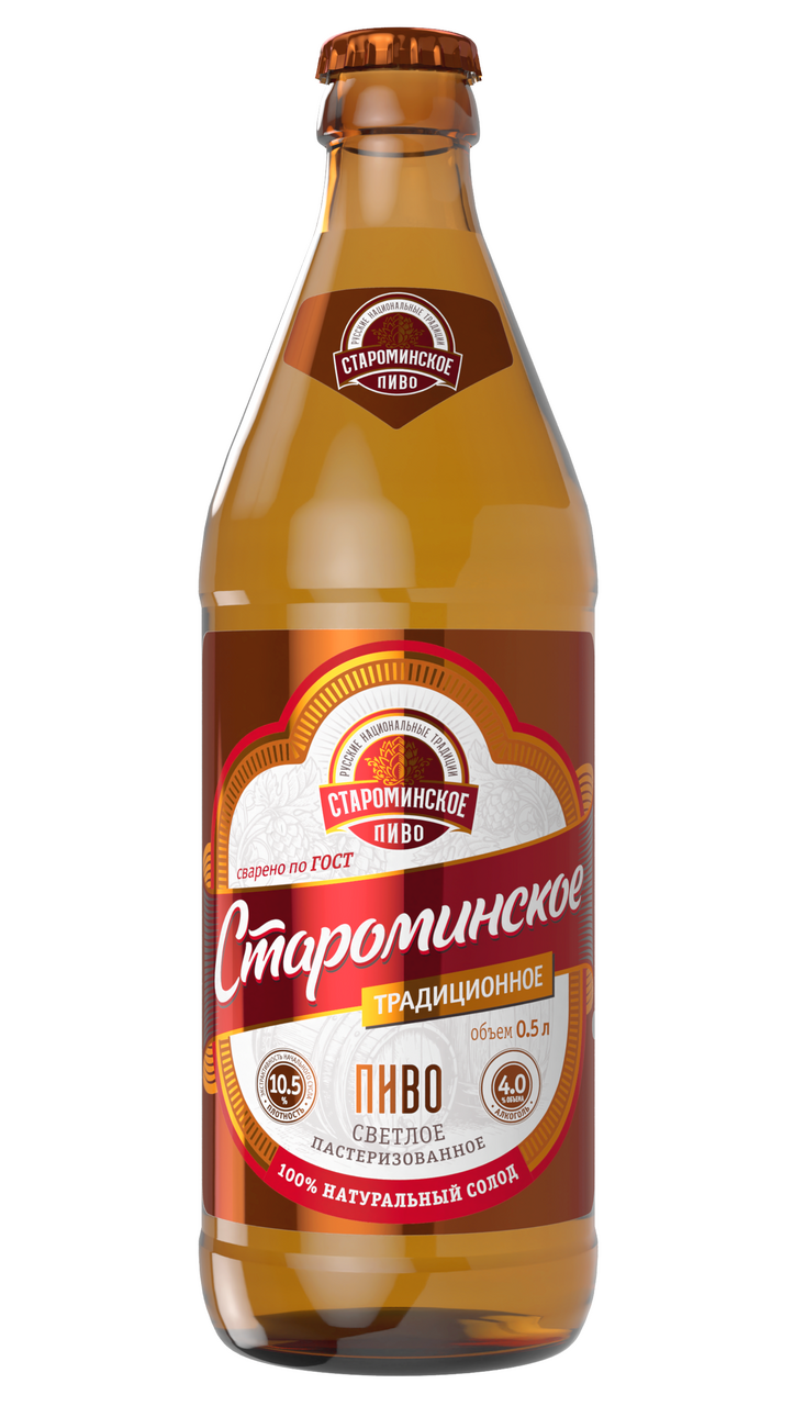Пиво Староминское Традиционное светлое, 0.5л