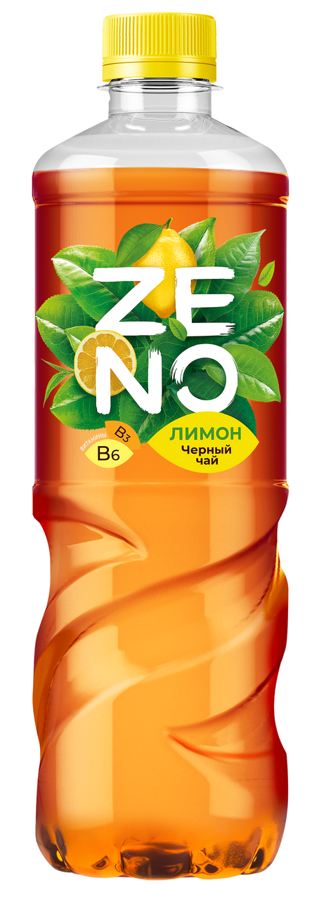 Холодный чай Zeno черный лимон, 500мл