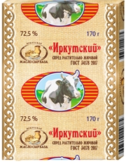 Спред растительно-жировой ИМСБ Иркутский 72.5%, 170г