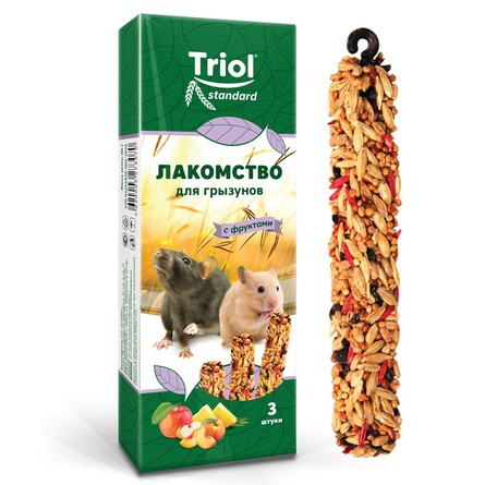 Изображение товара Лакомство Triol для грызунов с фруктами, 80г