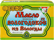 Масло сливочное Из Вологды Вологодское Традиционное 82.5%, 180г