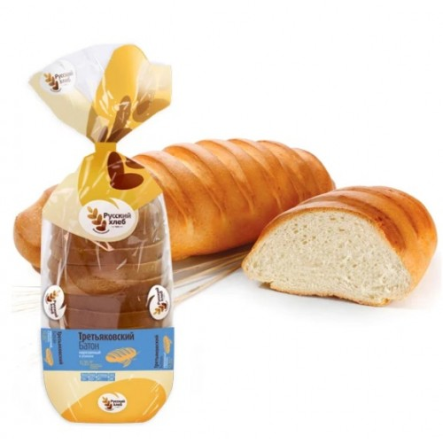 Батон Русский хлеб Третьяковский нарезка, 350г