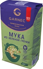 Мука Garnec из зеленой гречки без глютена, 500г
